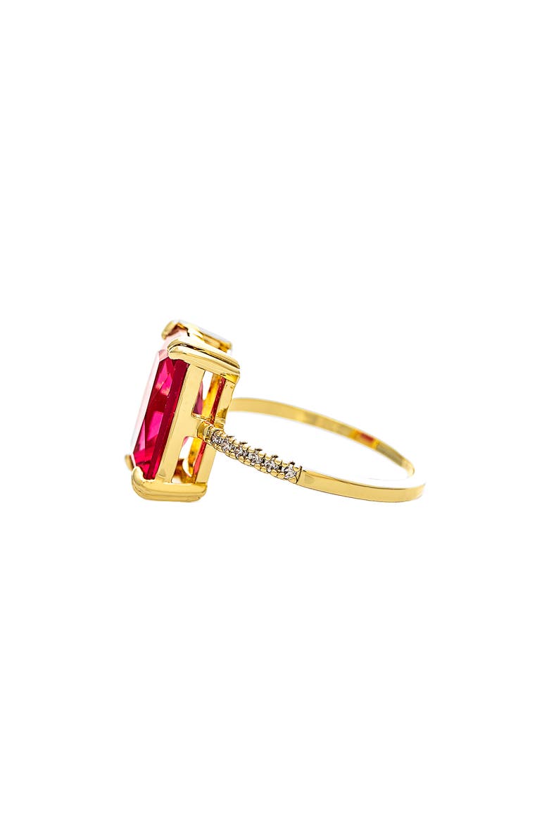 Cubic Zicornia Ring, Alternate, color, RUBILITE