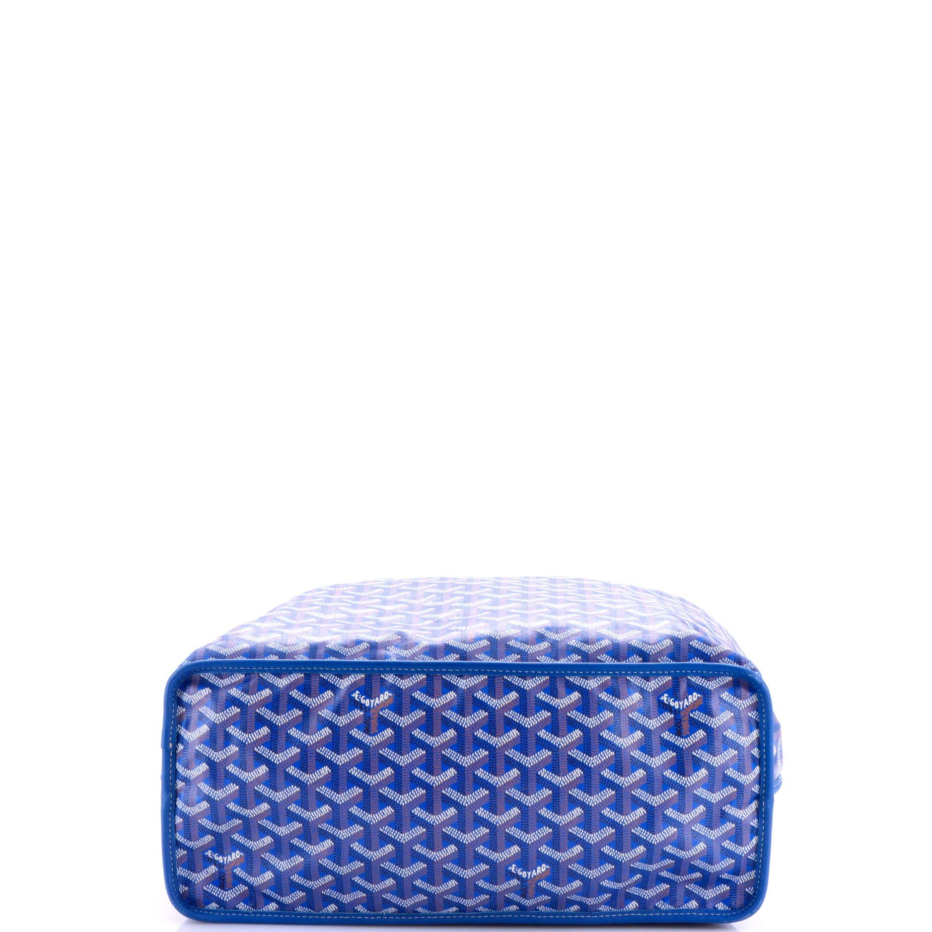 Pre-Owned Goyard Anjou Reversible Tote Coated Canvas PM, Alternate, color, Blue