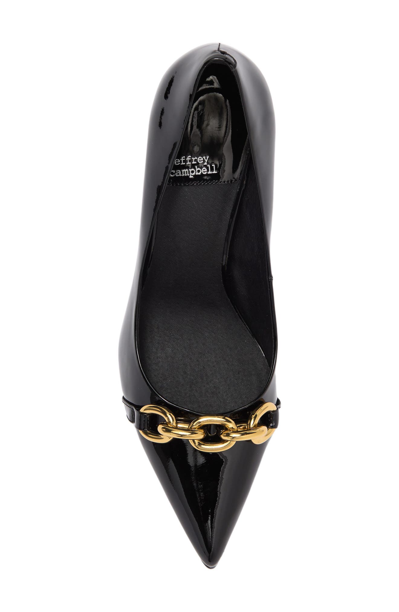 Jeffrey Campbell Chain Link Pointed Toe Pump, Alternate, color, 