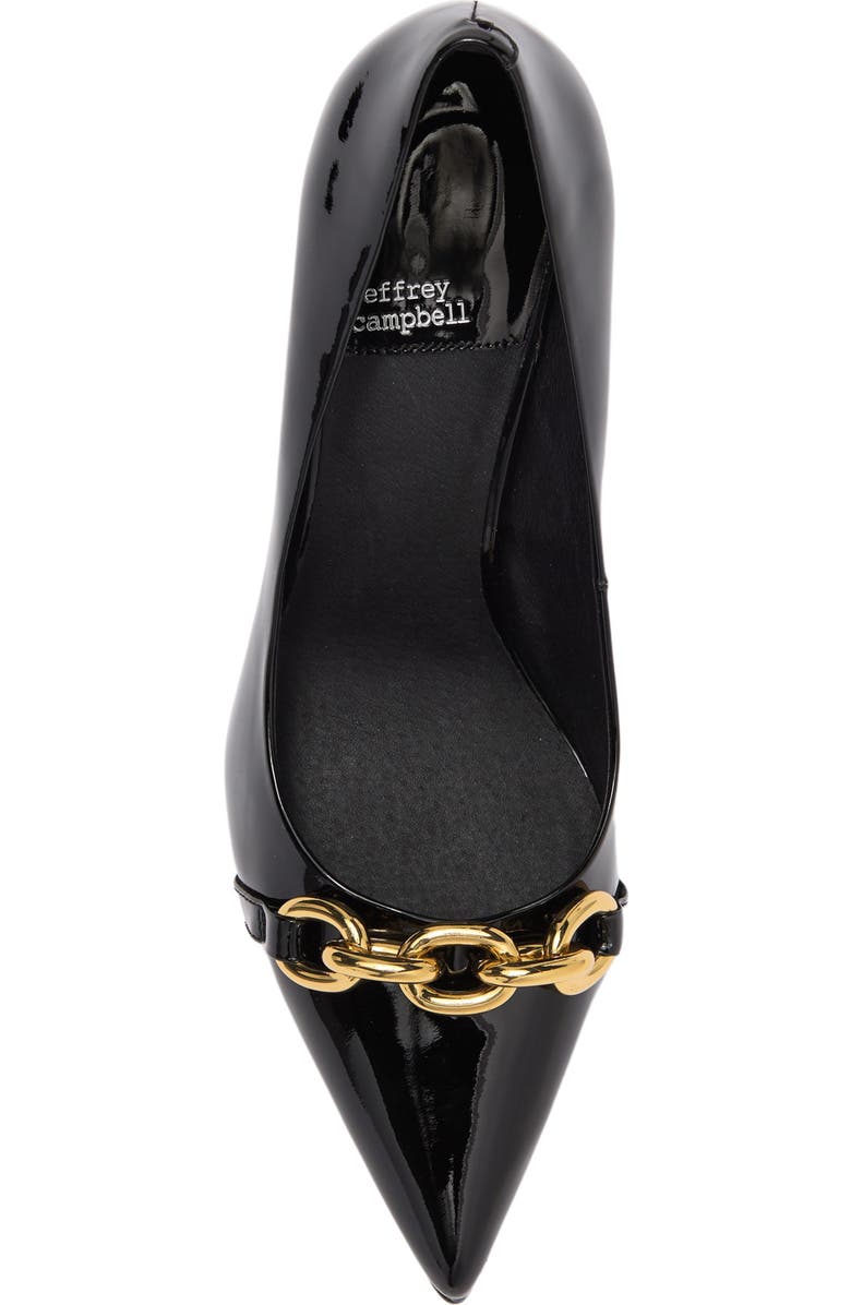 Jeffrey Campbell Chain Link Pointed Toe Pump, Alternate, color,