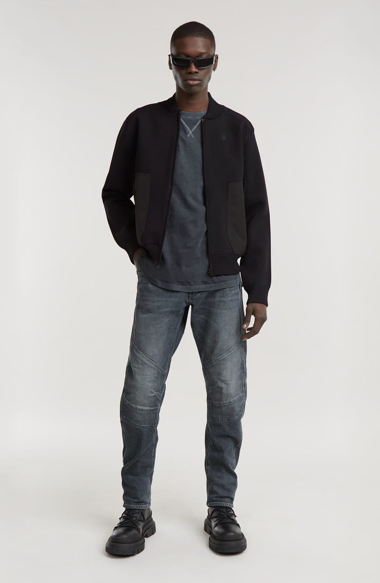 G-STAR Engineered Mix Knit Bomber Jacket, Alternate, color, 