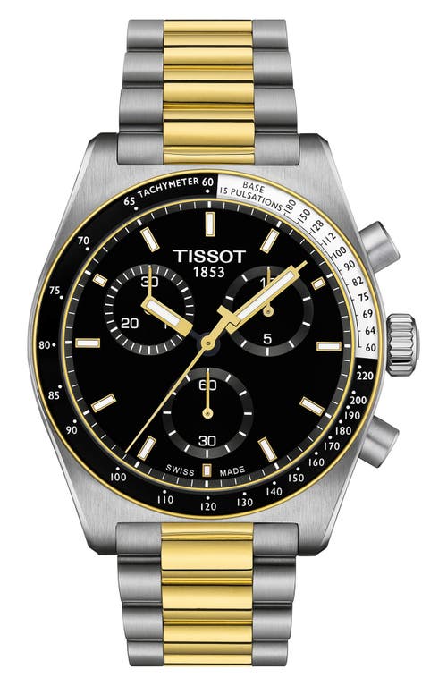 Tissot PR516 Bracelet Chronograph Watch, 40mm in Black at Nordstrom