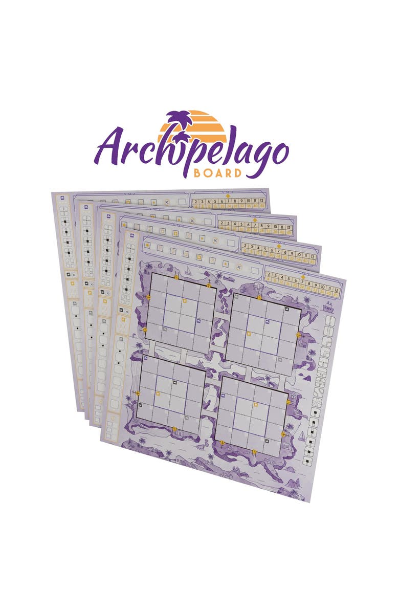 Horrible Guild Railroad Ink Challenge Archipelago Boards Set  1 to 4 Players | 20 Minutes | Ages 8+, Alternate, color, Multicolored