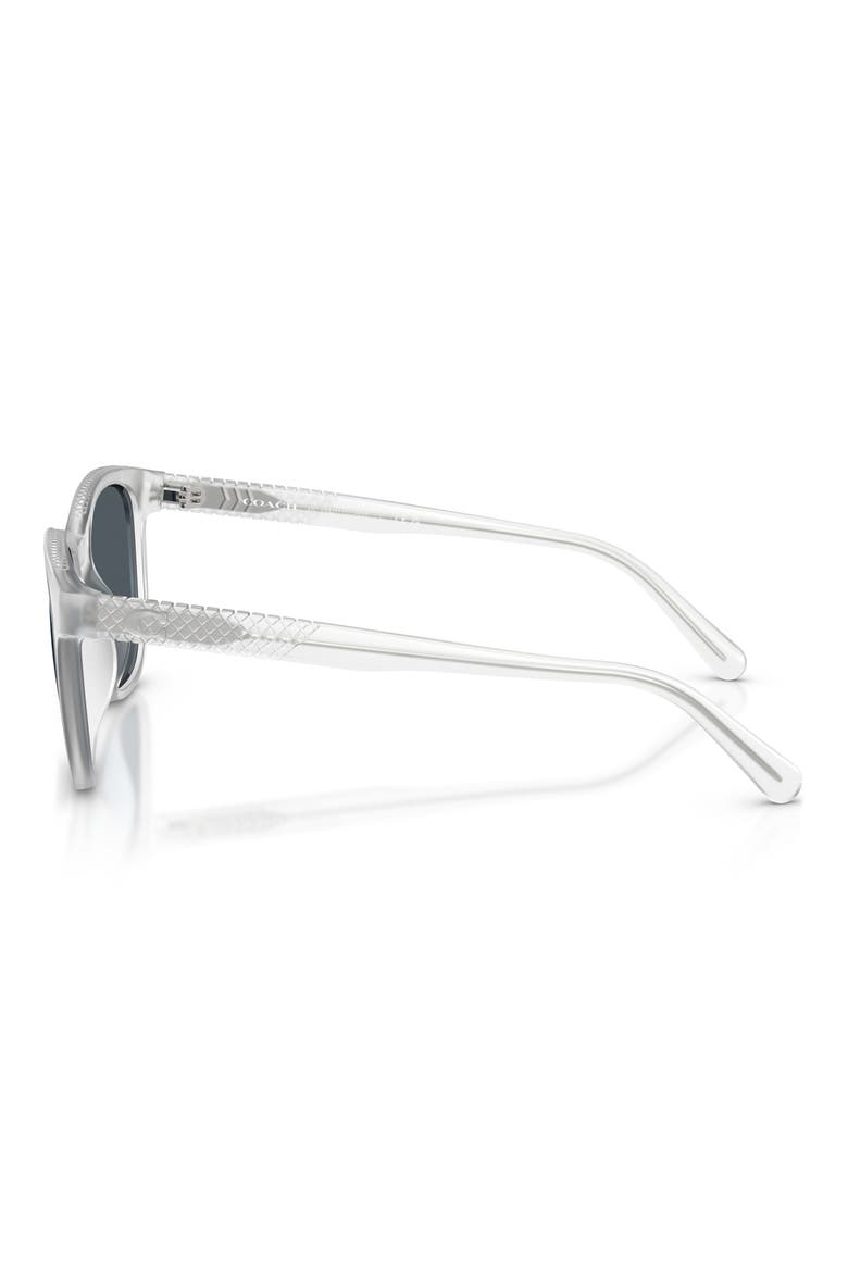54mm Square Sunglasses, Alternate, color, TRANSPARENT CLEAR / BLUE GREY