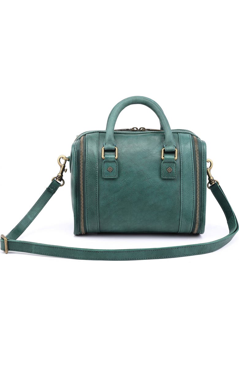 OLD TREND Mini Trunk Leather Crossbody Bag, Alternate, color, Vintage Green