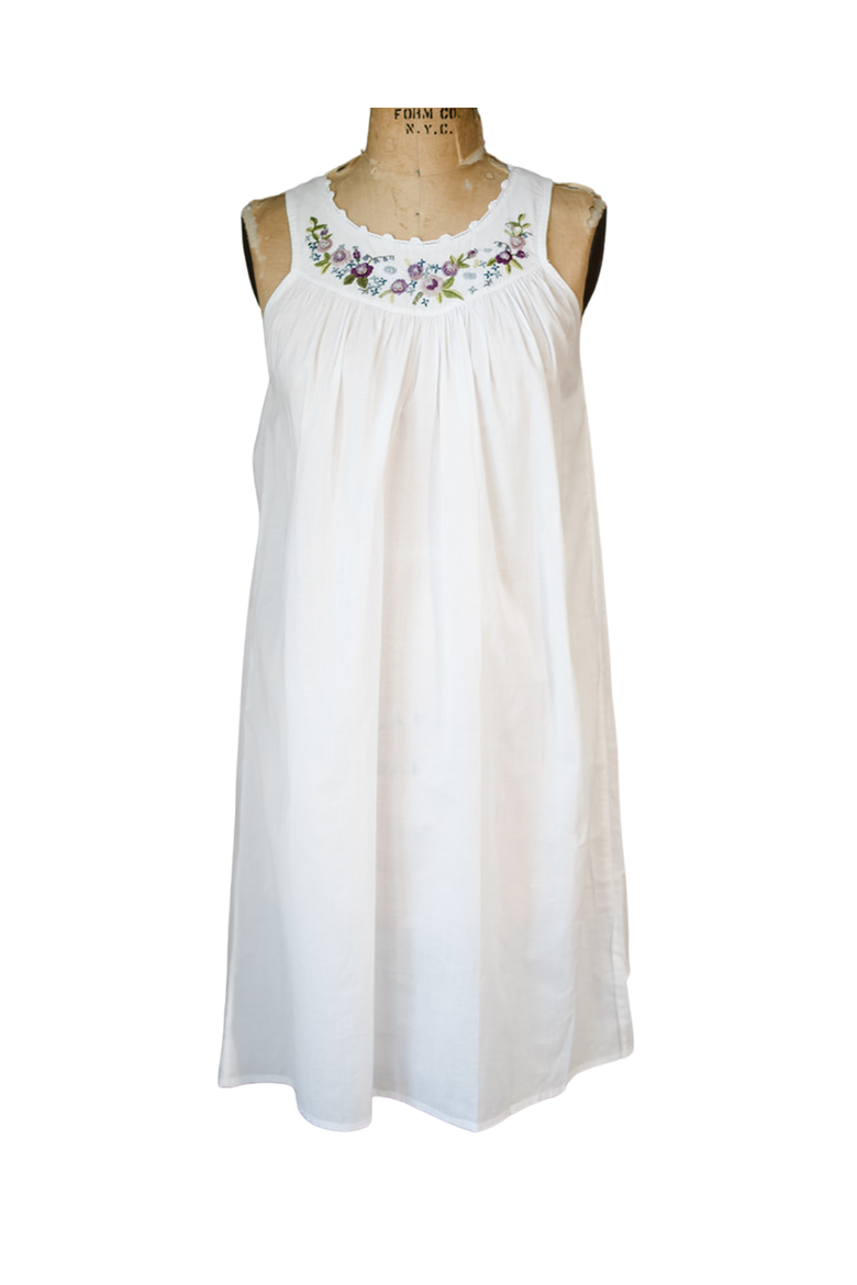Purple Rosebud Nightgown, Main, color, Midi