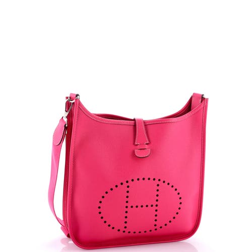 Pre-owned Hermes Hermes Evelyne Bag Gen Iii Epsom Pm In Pink
