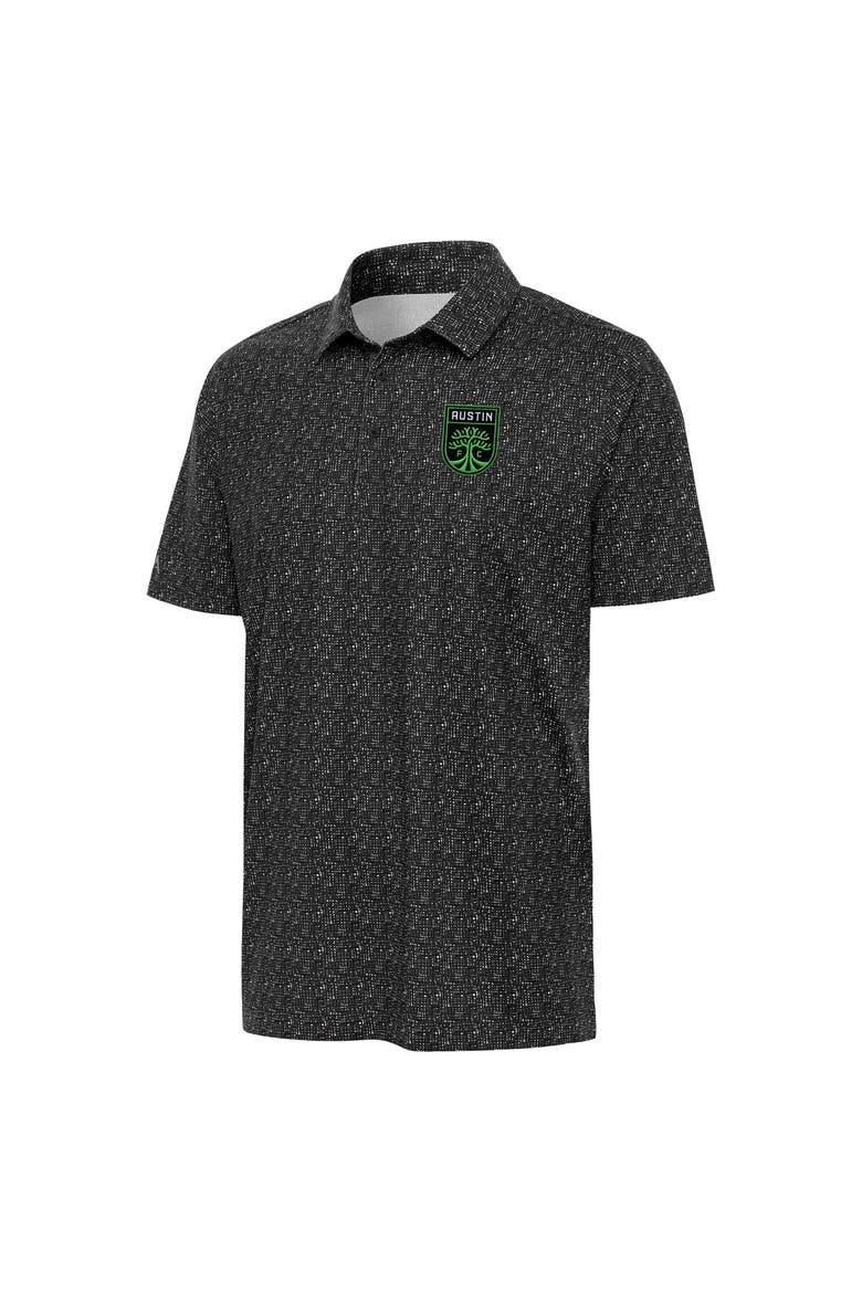 Men's Antigua Black Austin FC Figment Polo, Main, color, Black