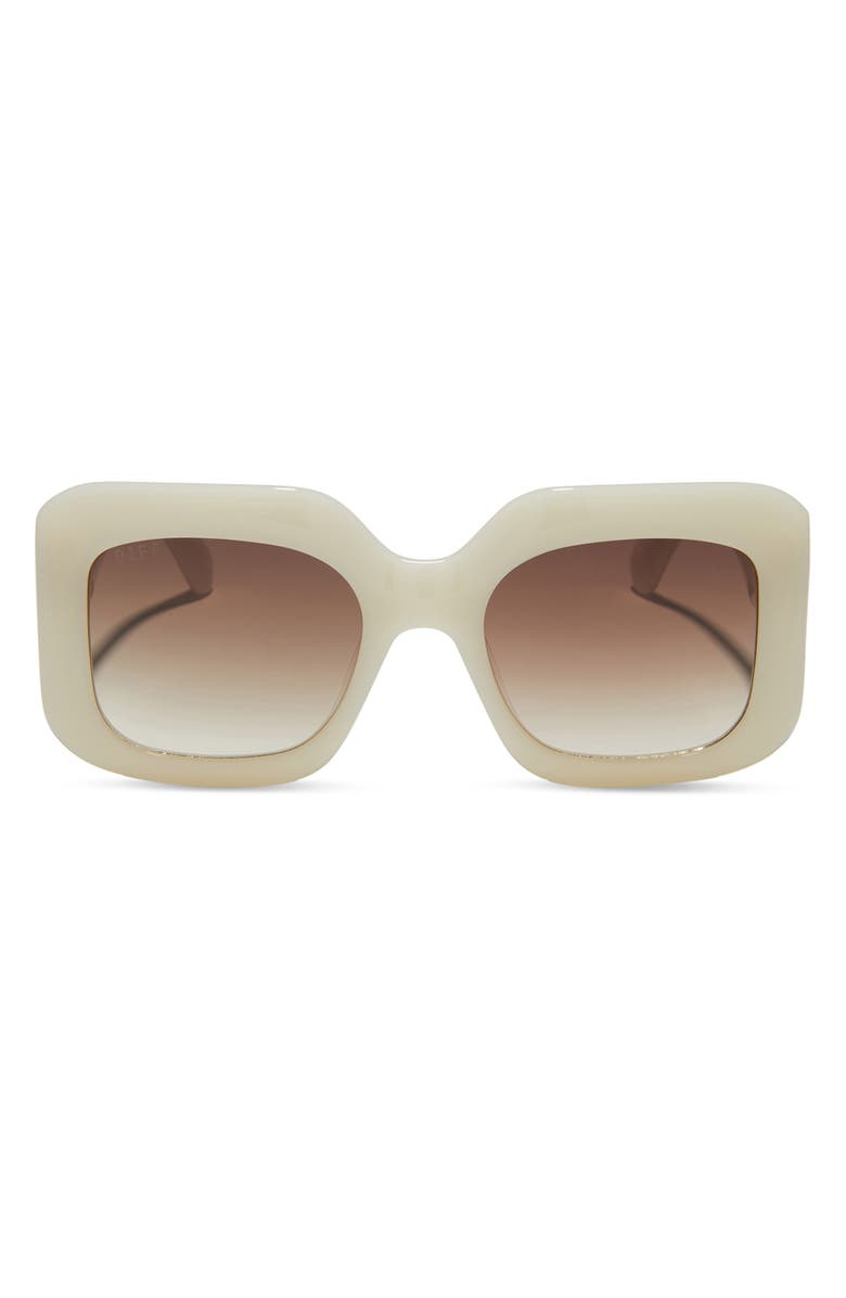 DIFF Giada 52mm Gradient Square Sunglasses, Main, color, 