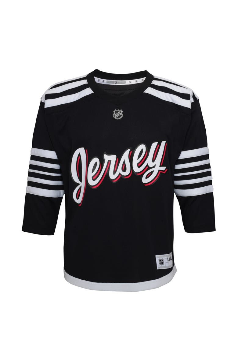 Youth Black New Jersey Devils 2021/22 Alternate Replica Jersey, Alternate, color, Black