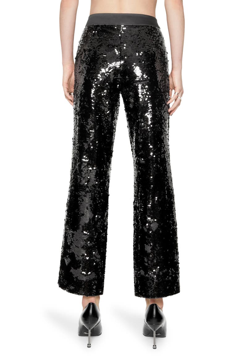 Jane Sequin Ankle Pants, Alternate, color, BLACK
