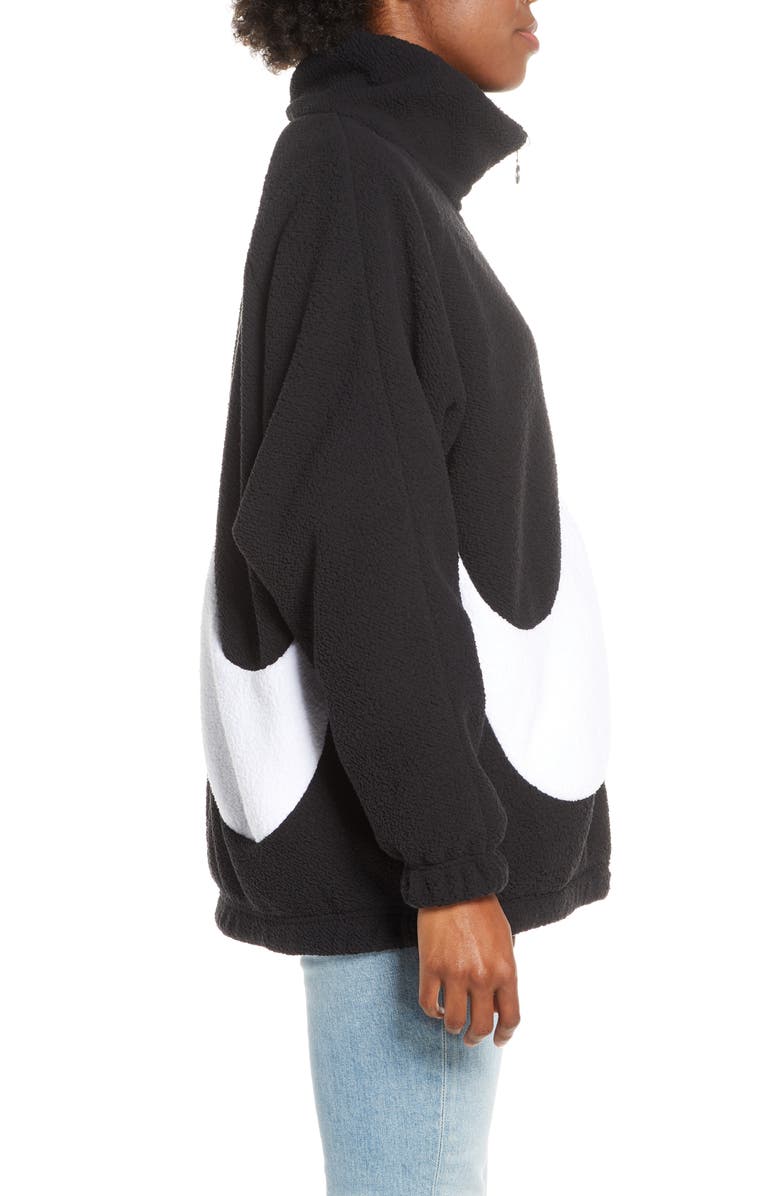 Nike Sportswear Swoosh Reversible Faux Shearling Jacket, Alternate, color, 