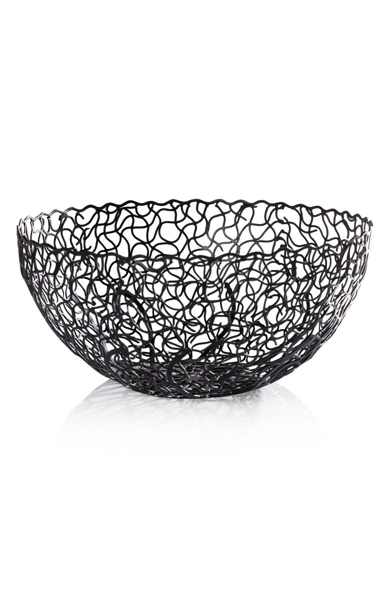 Zodax Seaflower Decorative Bowl, Main, color, Black