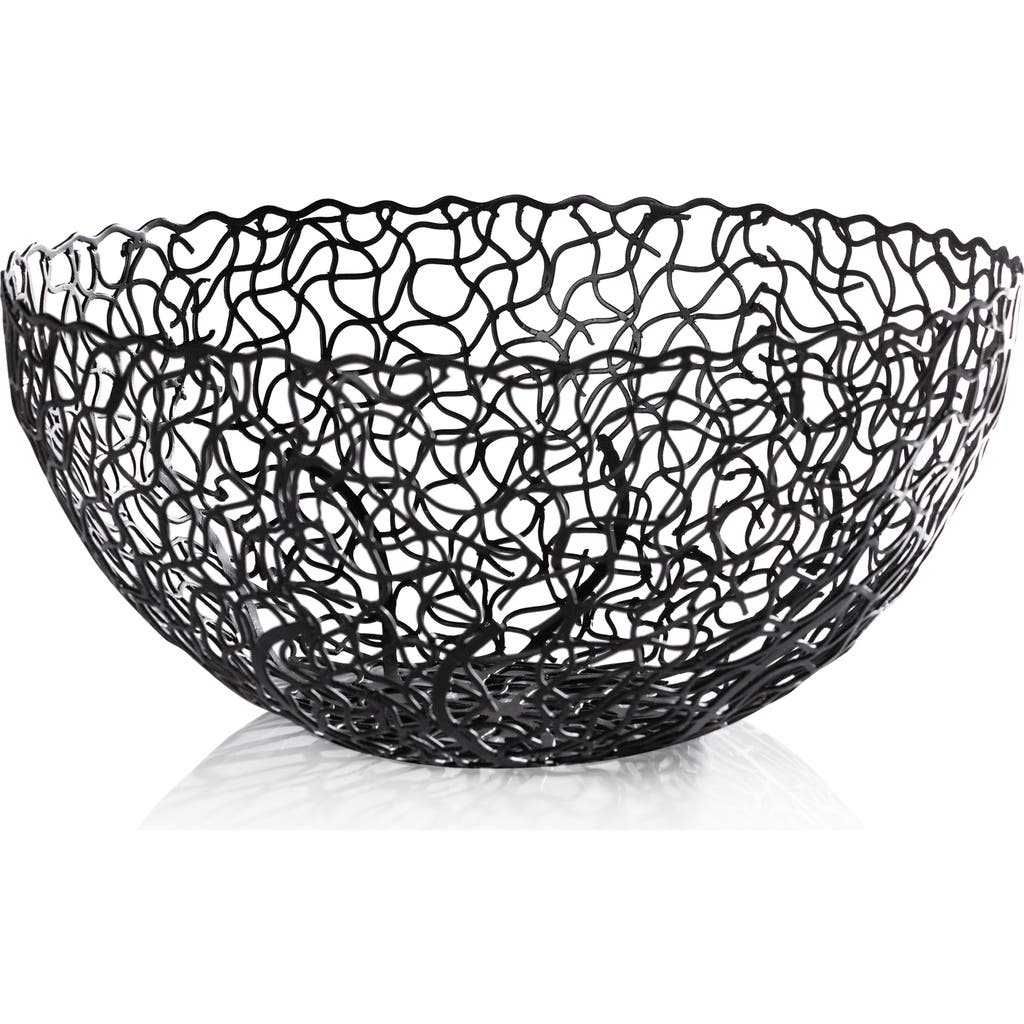 Zodax Seaflower Decorative Bowl In Black