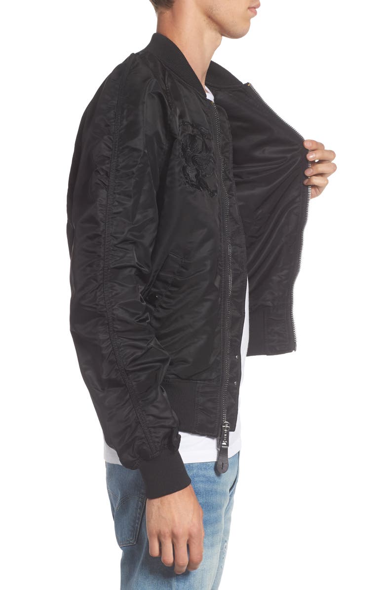 Alpha Industries Reversible Souvenir Jacket, Alternate, color, 