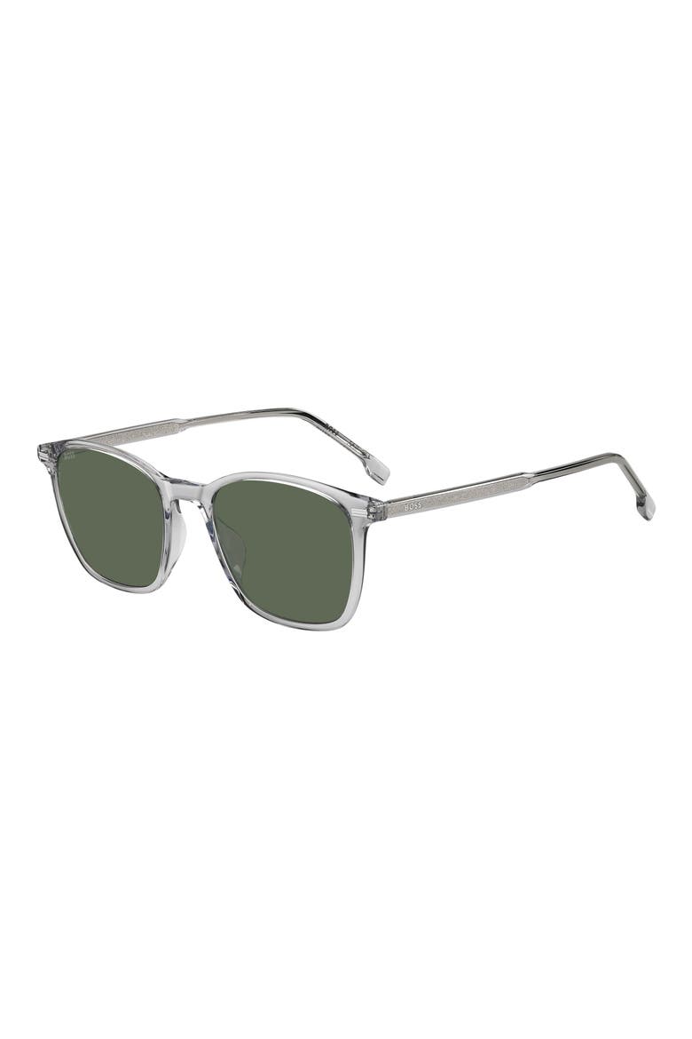 53mm Sunglasses, Alternate, color, GREY/ GREEN