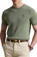Polo Ralph Lauren Ribbed Short Sleeve Cotton Sweater