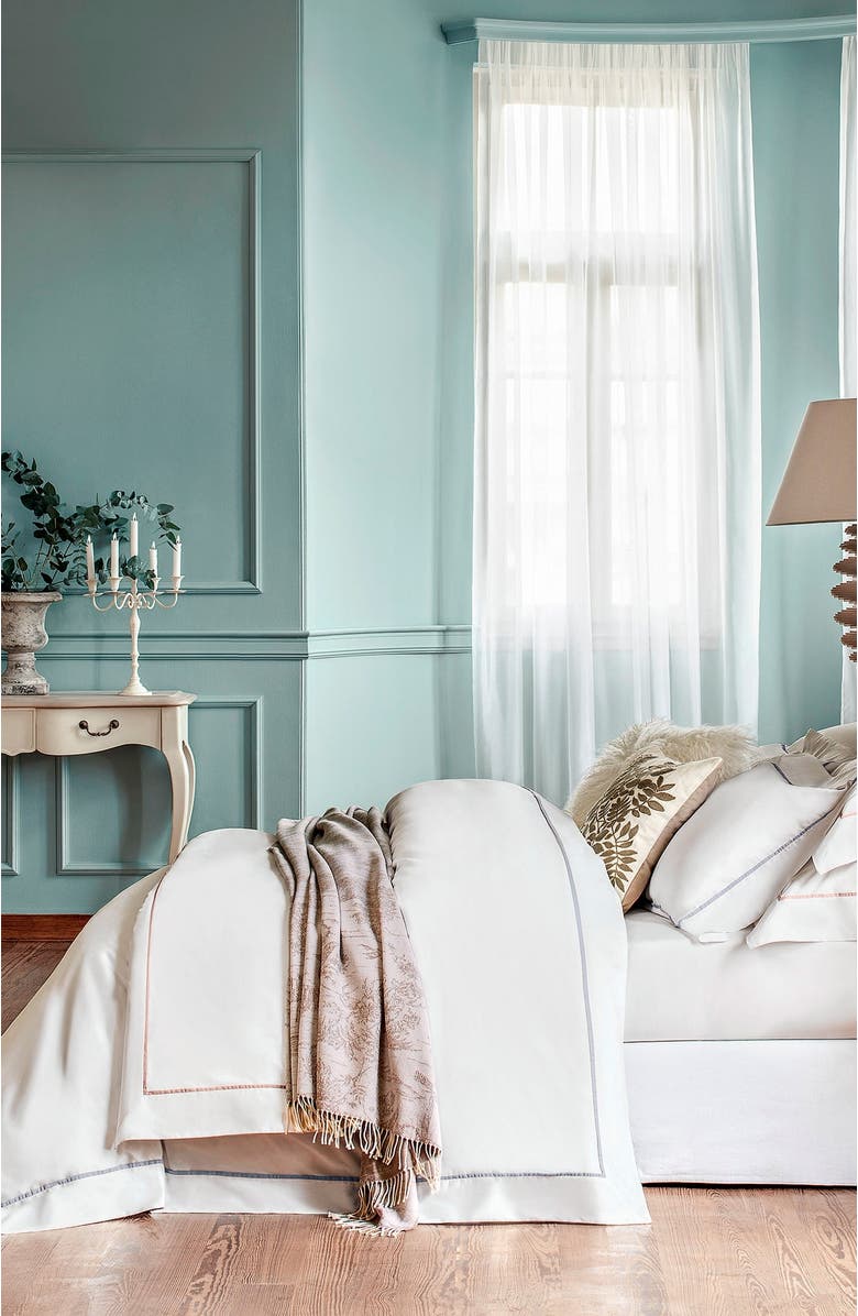 Togas Plaza Duvet Cover, Alternate, color, White