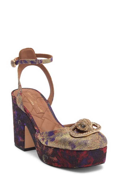 Kurt Geiger London Chelsea Ankle Strap Platform Pump In Multi