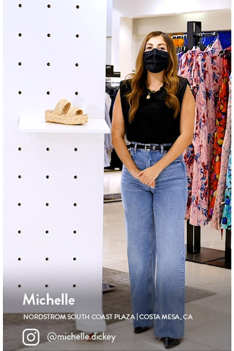 Cannes Platform Espadrille Slide Sandal video