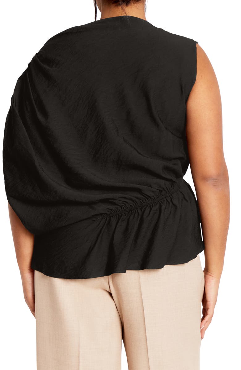 City Chic Ariel Asymmetric Woven Shirt, Alternate, color,