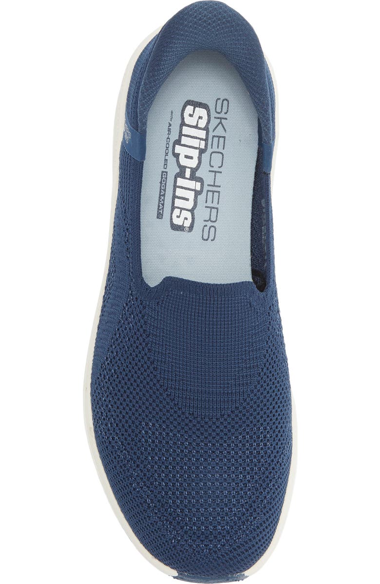 SKECHERS Go Walk Waterproof Slip-On Sneaker, Alternate, color, Navy
