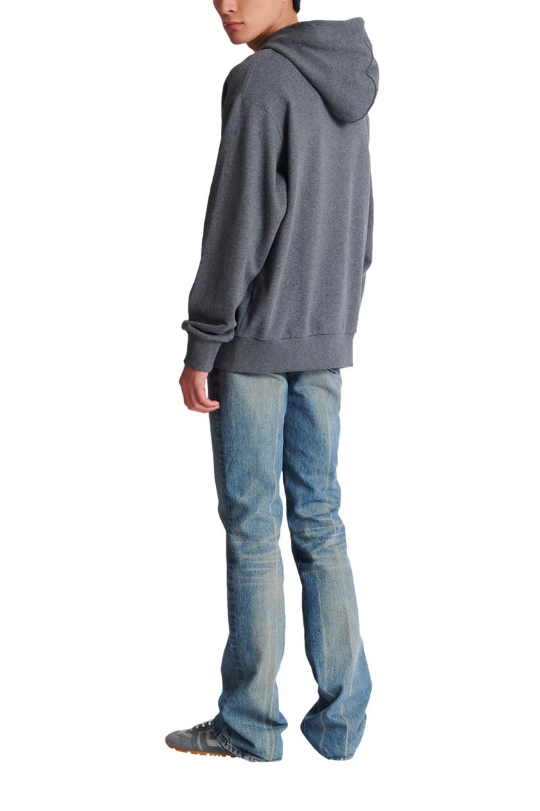 Printed hoodie, Alternate, color, grey