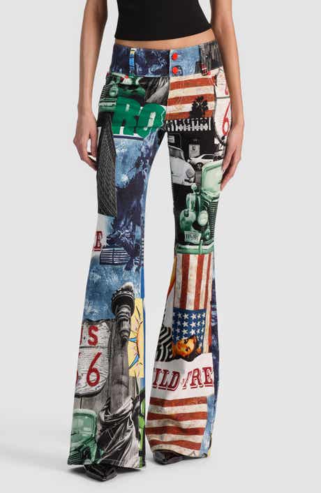 Kai Low Rise Flare Patchwork Jeans