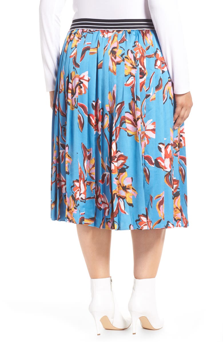 Halogen<sup>®</sup> Printed Pleated Skirt, Alternate, color, 