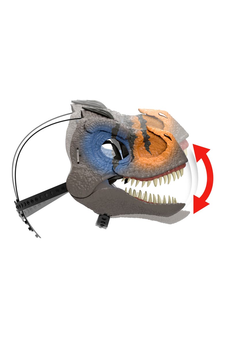Snarlin Sounds Velociraptor Mask With Roar & Growl Sounds, Alternate, color, NONE