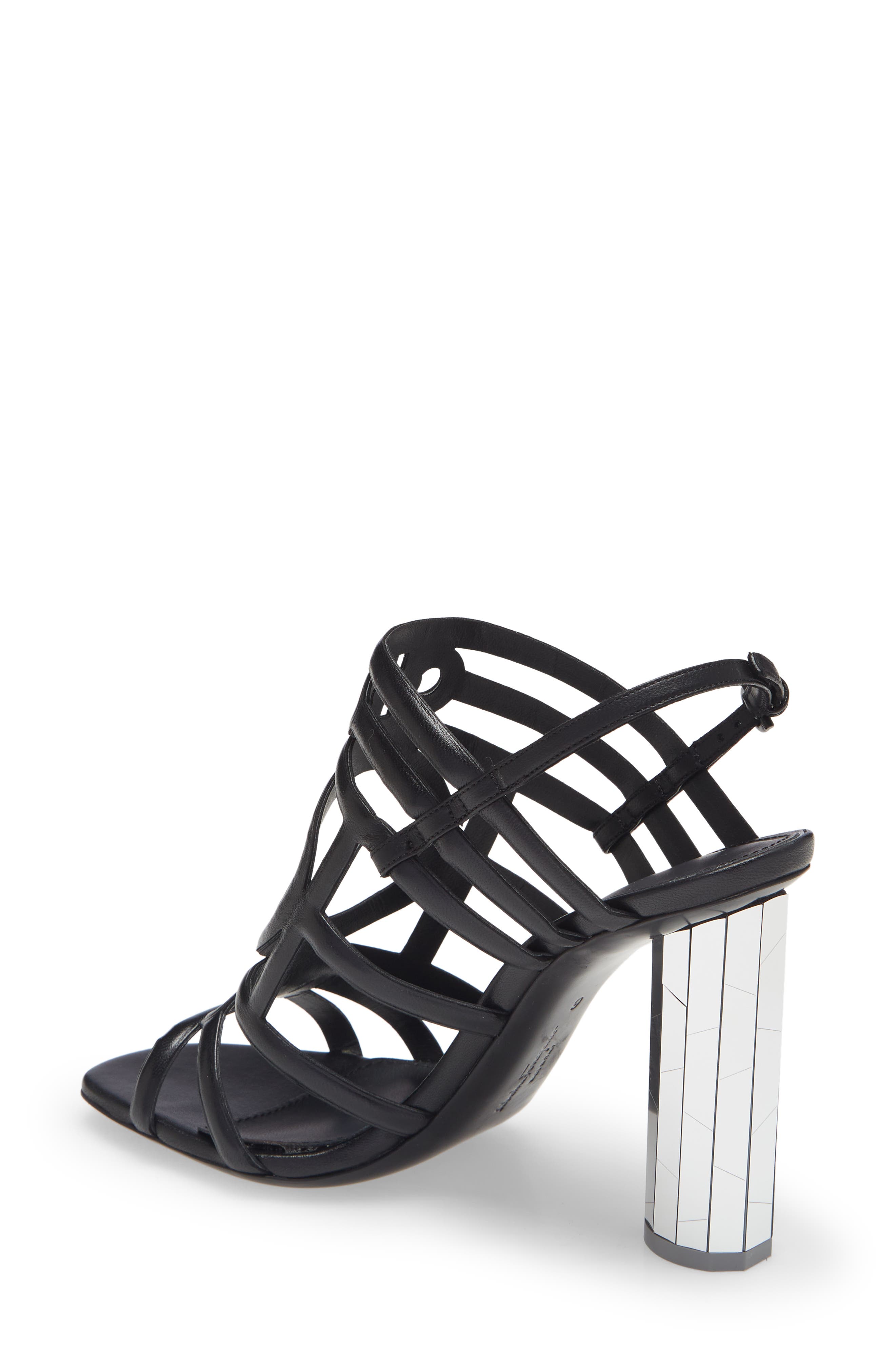 FERRAGAMO Salvatore Ferragamo Florenza Mirror Heel Sandal, Alternate, color, 