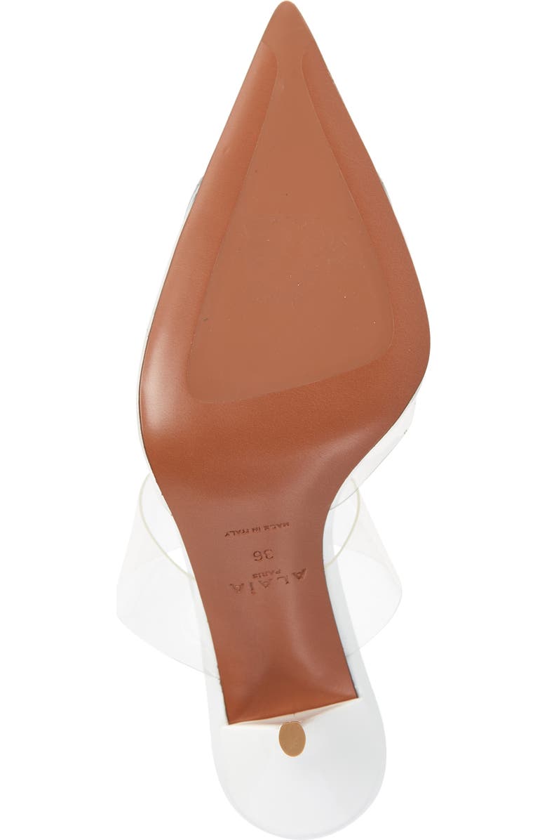 Alaïa High Love Heart Pointed Toe Mule, Alternate, color,