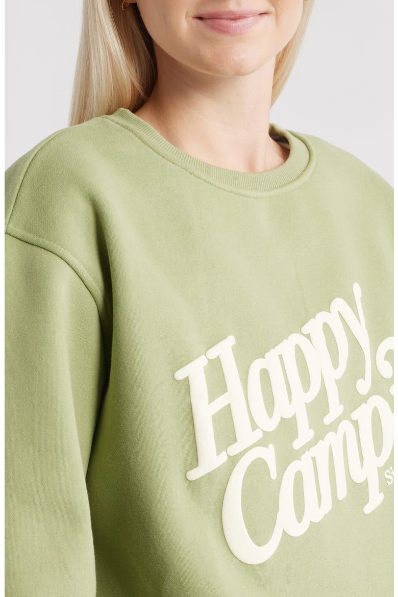Cotton Blend Sweatshirt, Alternate, color, MATCHA