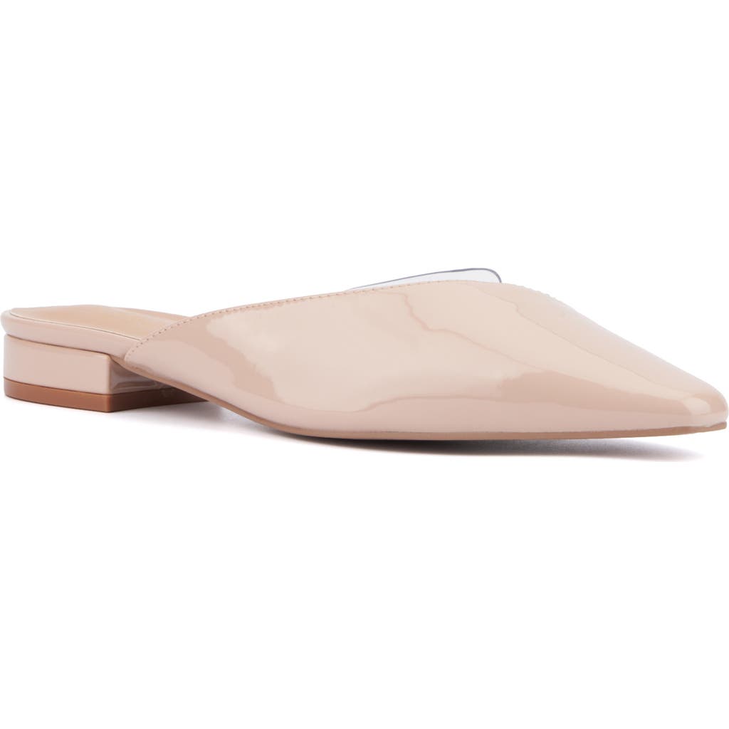 Torgeis Jaina Pointed Toe Mule In Beige