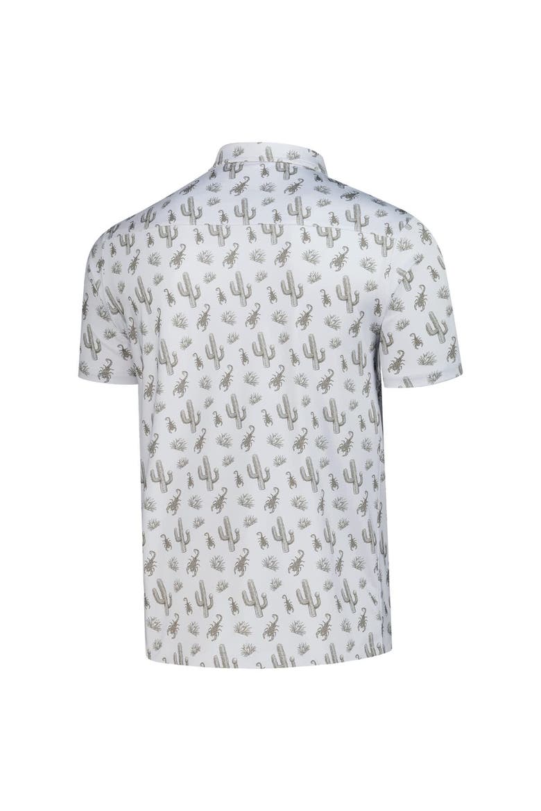 Men's Flomotion Gray WM Phoenix Open Calyspo Cactus Polo, Alternate, color, Gray