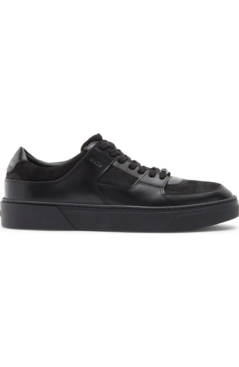 BOSS Gary Tenn Sneaker, Alternate, color, Black