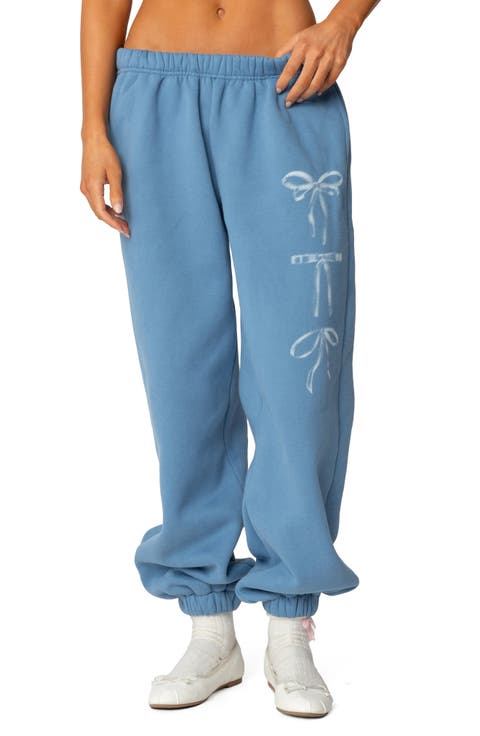 Bow Bliss Oversized Sweatpants