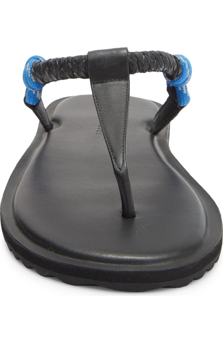 Freda Salvador Knotted T-Strap Sandal, Alternate, color, Cobalt Rope Combo