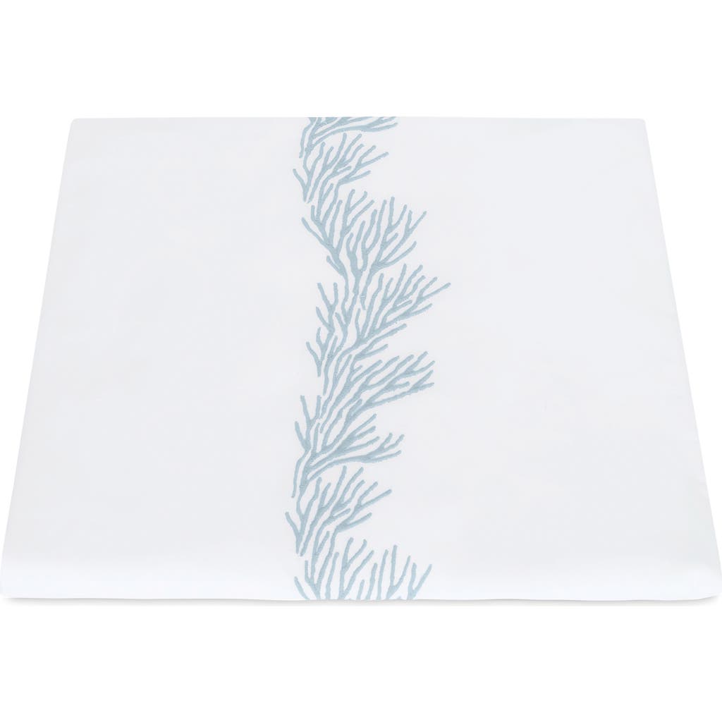 Matouk Atoll 520 Thread Count Cotton Percale Duvet Cover