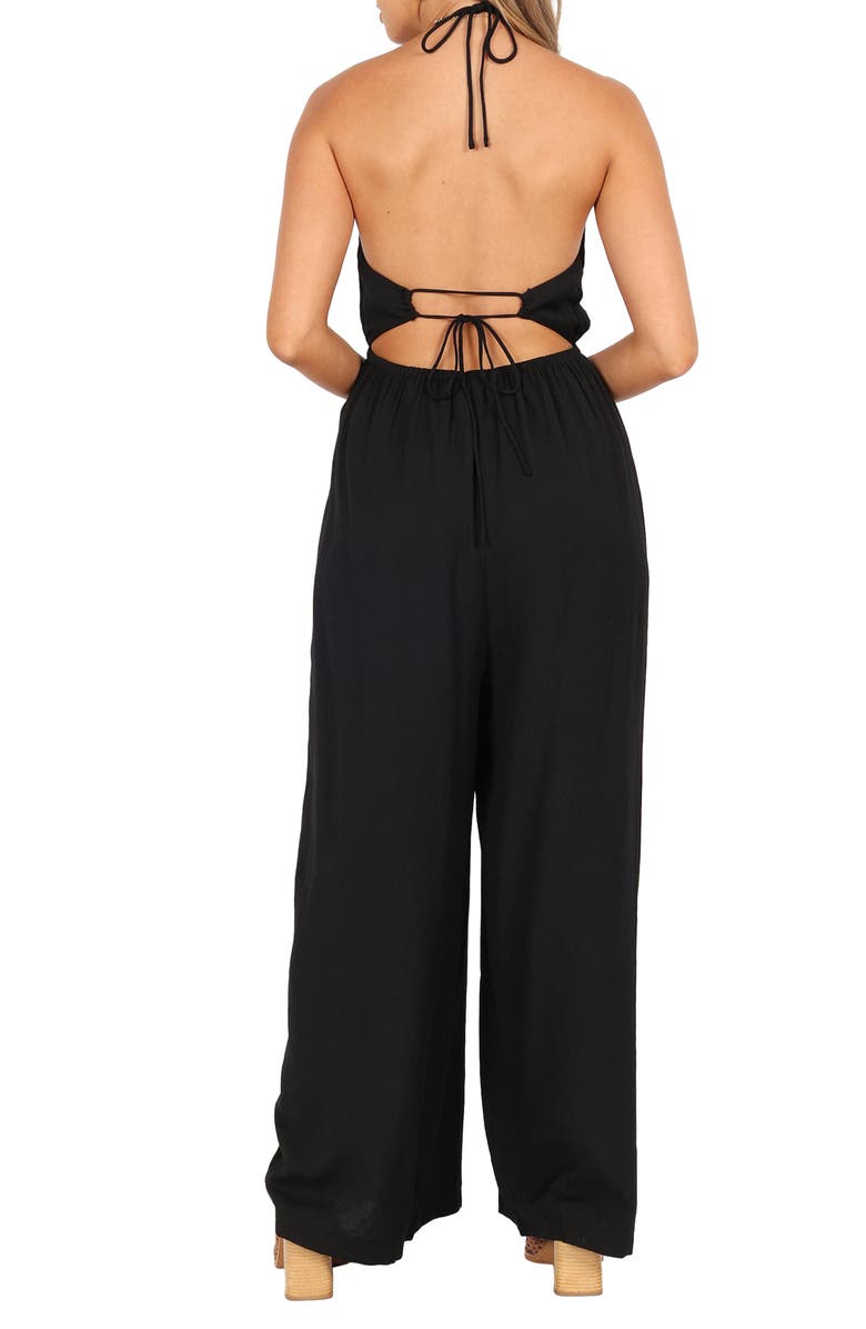 Petal & Pup Irvine Halter Wide Leg Jumpsuit, Alternate, color, 