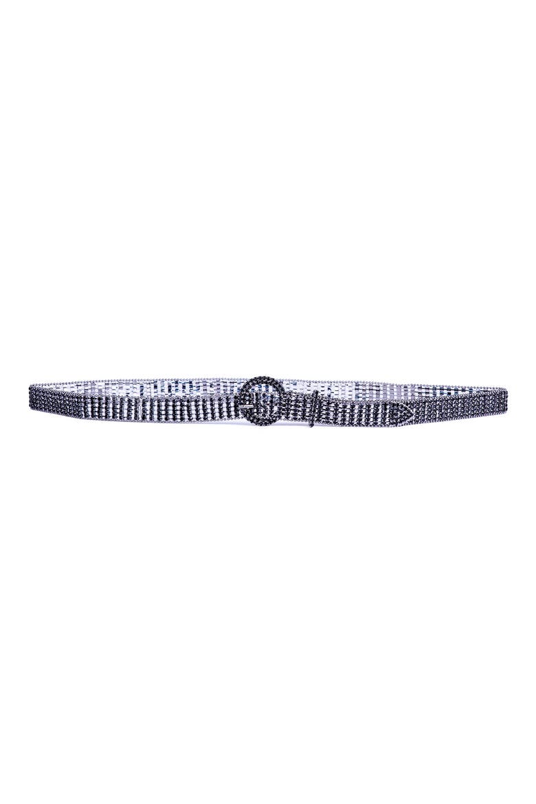 OTT Rhinestone Sparkle Belt, Main, color, BLACK
