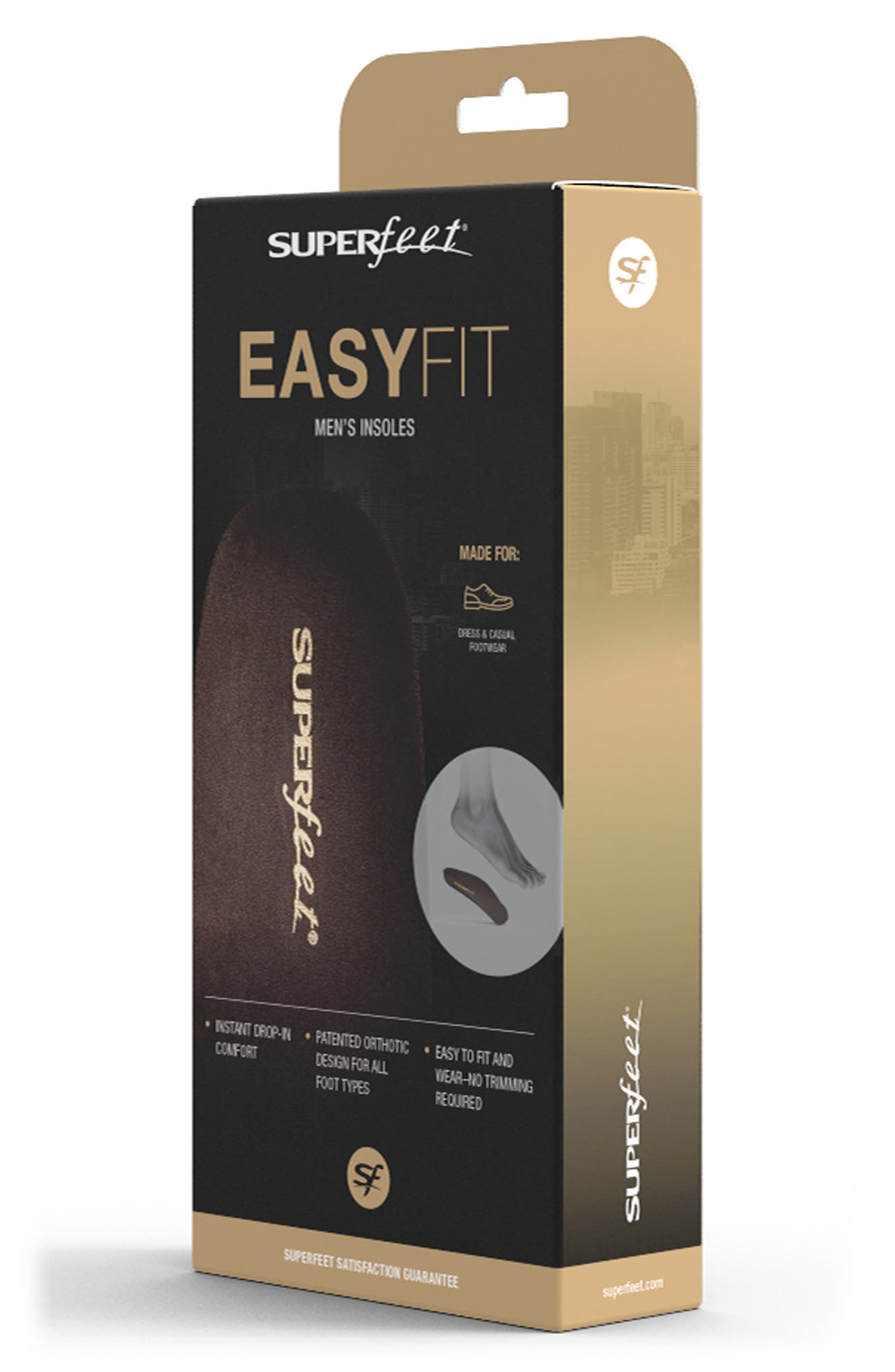 Delux Three-Quarter Insole, Alternate, color, JAVA