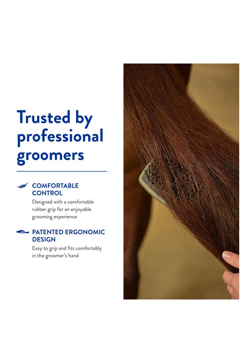 Equine grooming tool for horses, Alternate, color, Black