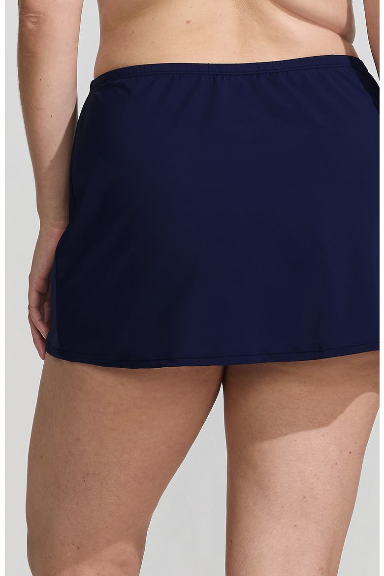 Plus Size Slender Suit Swim Skirt, Alternate, color, Deep Sea Navy