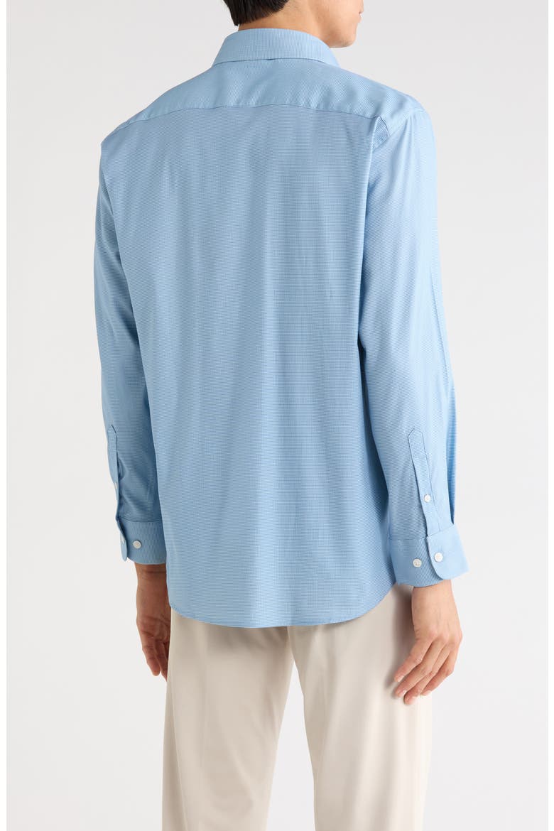 Royal Texture Slim Fit Dress Shirt, Alternate, color, TEAL