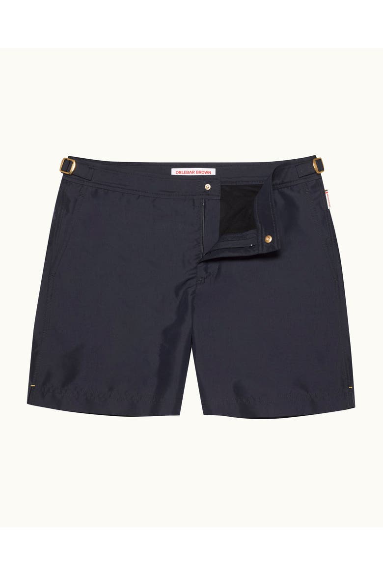 Bulldog Mid-Length Swim Shorts, Main, color, NIGHT IRIS
