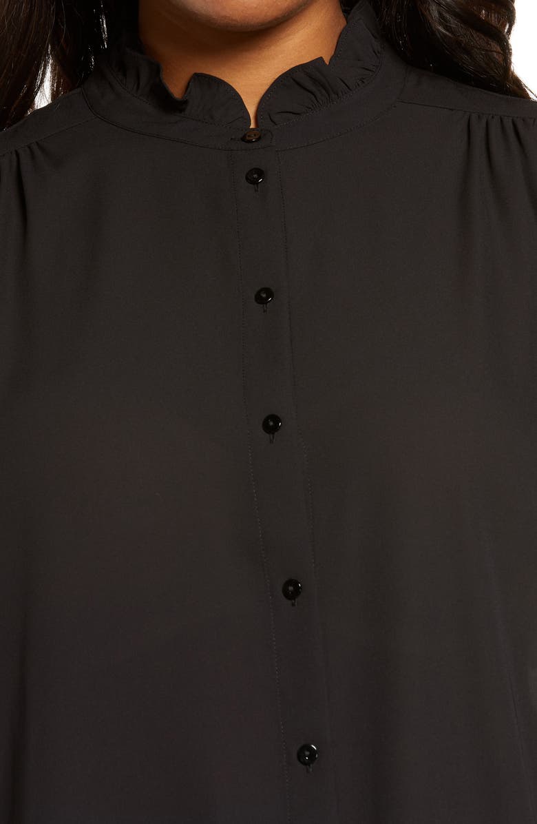 NYDJ Ruffle Neck Blouse, Alternate, color,