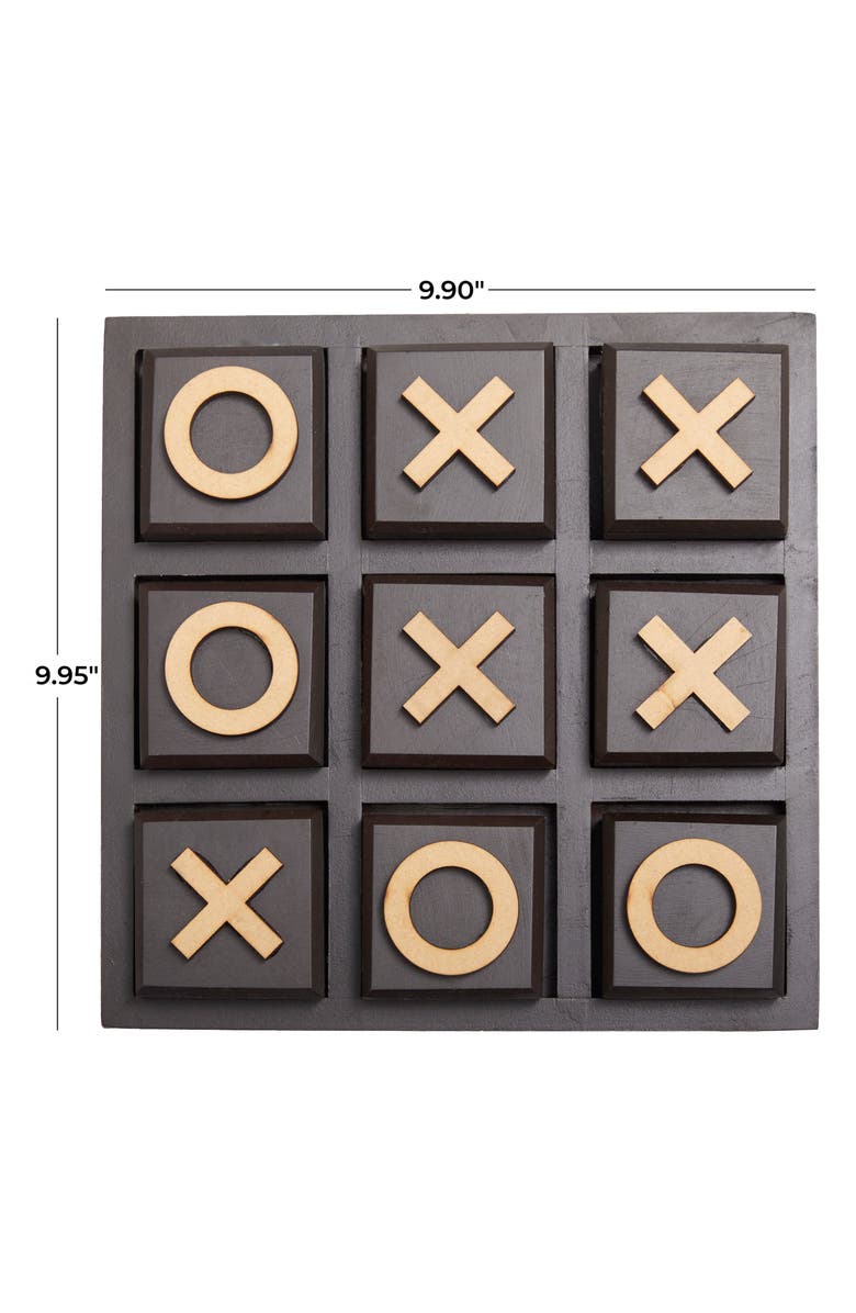 Novogratz Wooden Tic Tac Toe Game, Alternate, color,