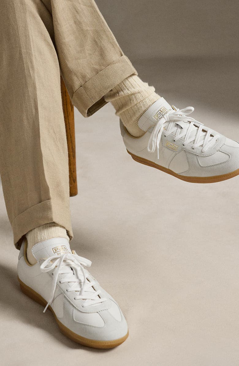 Polo Ralph Lauren Field Court 100 Sneaker, Alternate, color, Deck Wash White/ Bianco