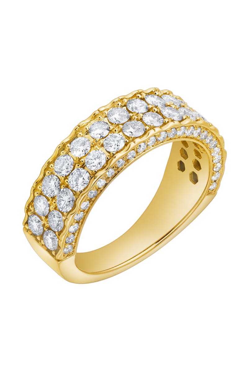 LuvMyJewelry Majesta 2.30 Cts Natural Diamond Band 14K Gold Ring, Alternate, color, 14K Yellow Gold